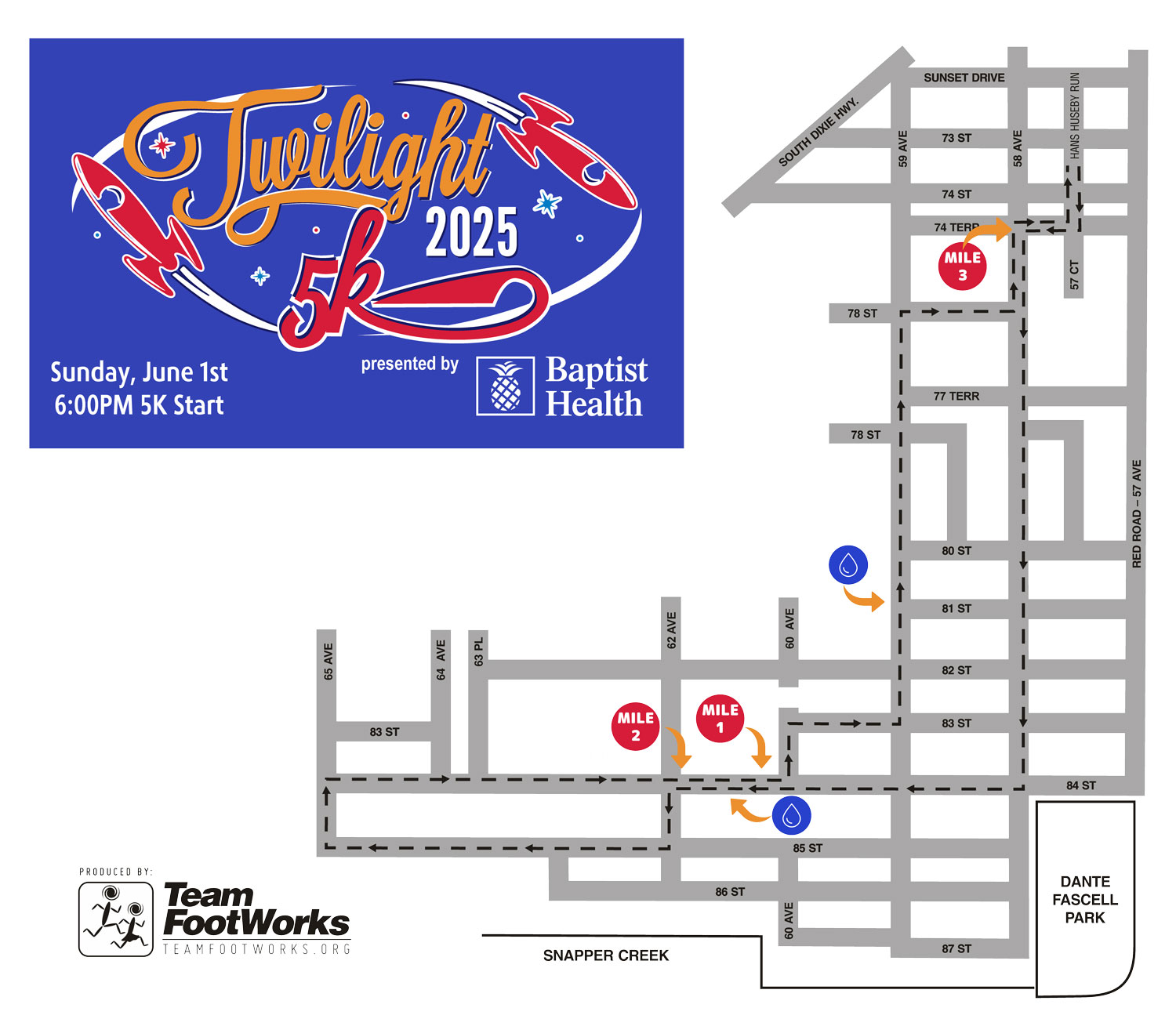 Twilight 5K Course Map